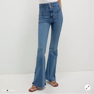 Free People Indigo Denim Pants